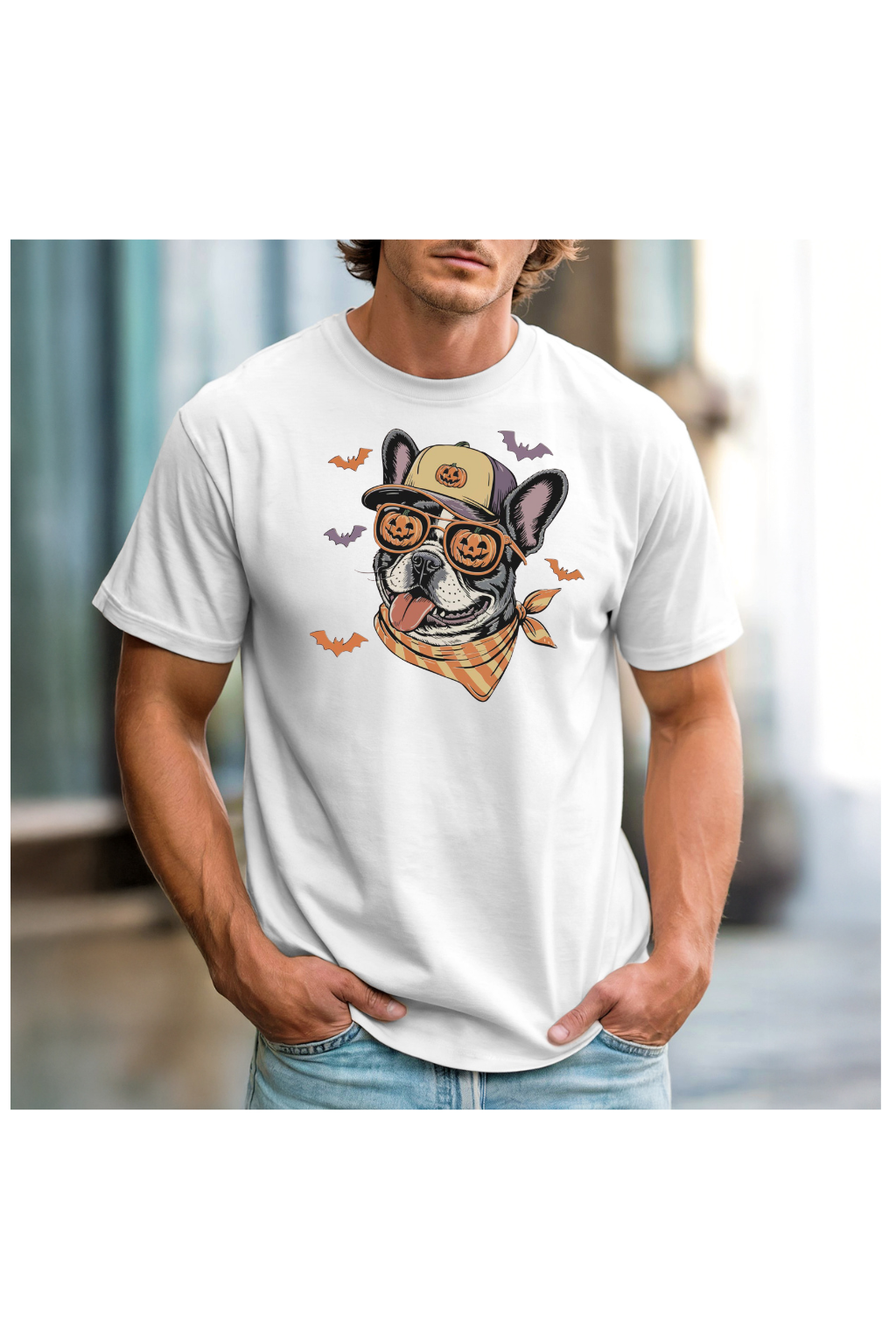 RETRO FRENCH BULLDOG HALLOWEEN