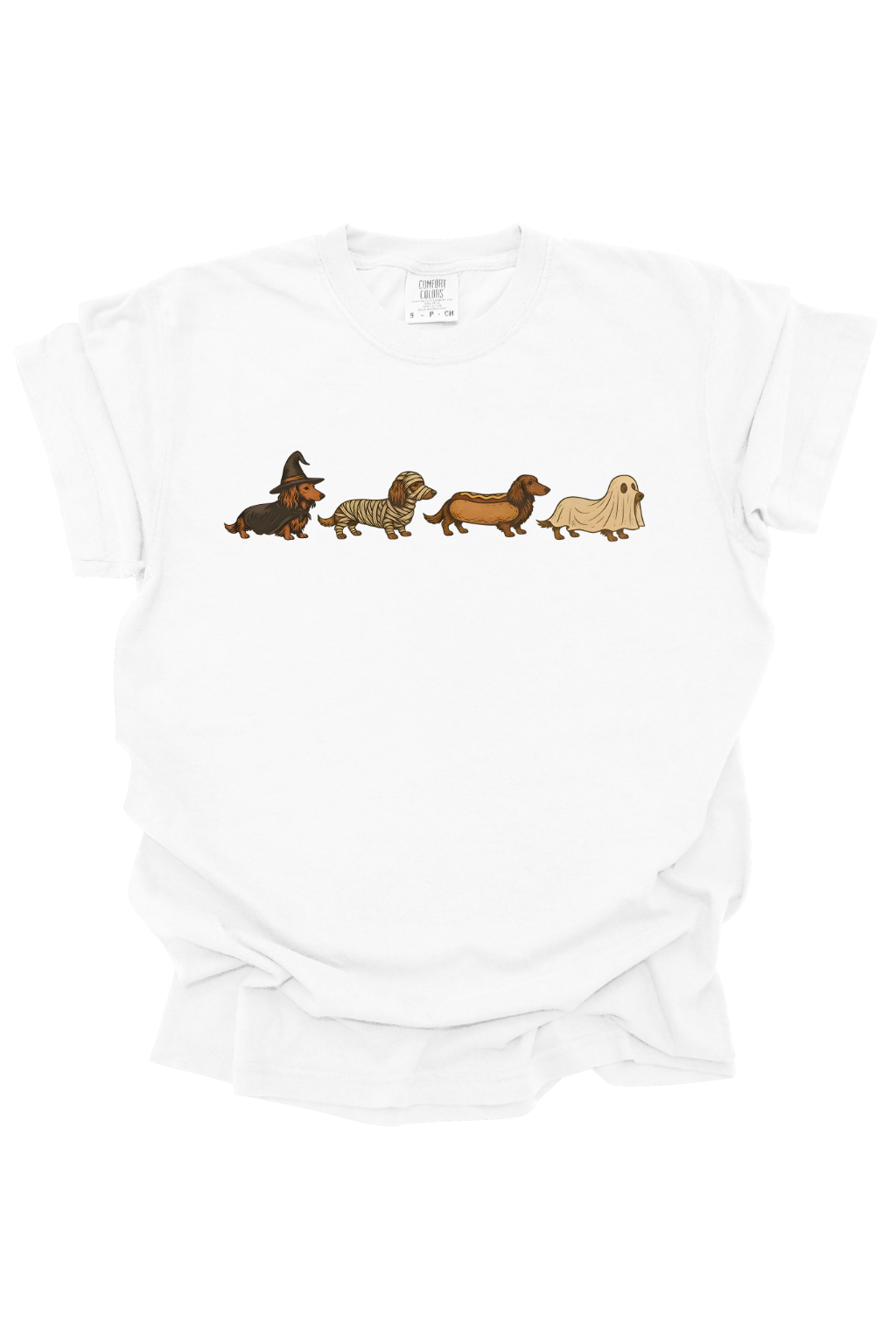 ADORABLE DACHSHUND HALLOWEEN TEE