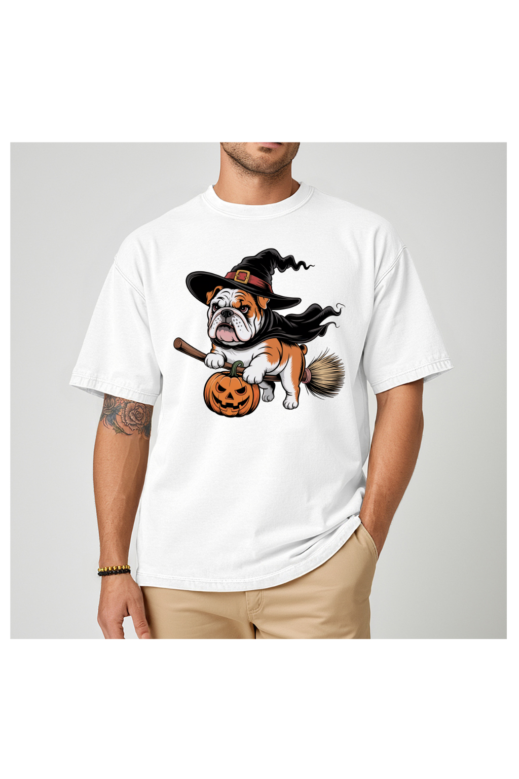 BULLDOG RIDING BROOM