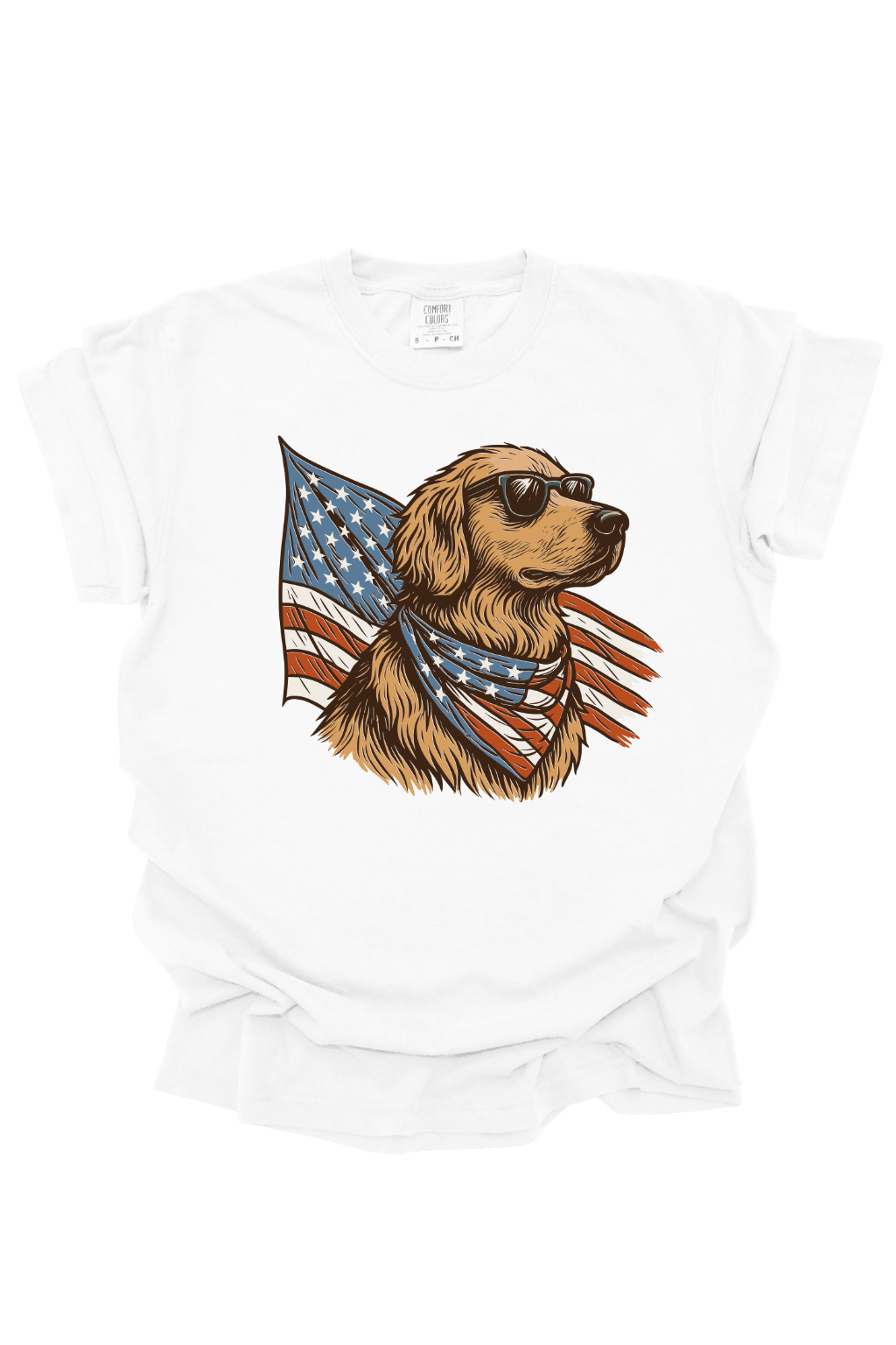 PATRIOTIC GOLDEN RETRIEVER