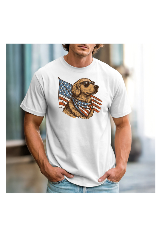 PATRIOTIC GOLDEN RETRIEVER
