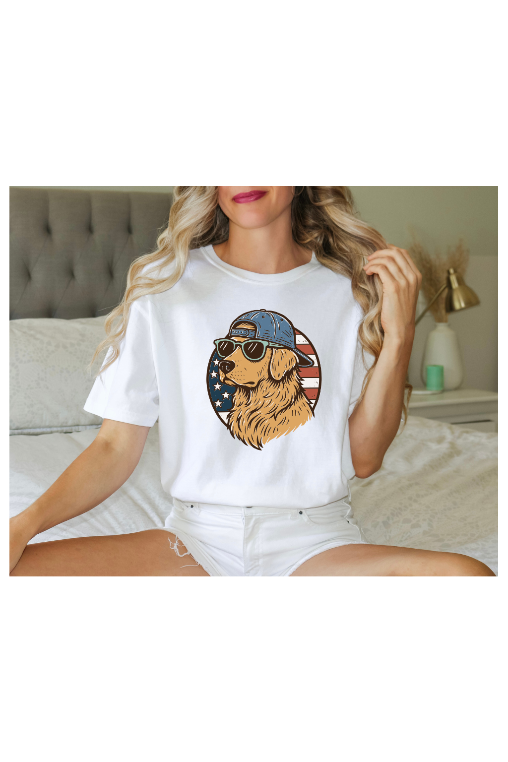 PATRIOTIC GOLDEN RETRIEVER