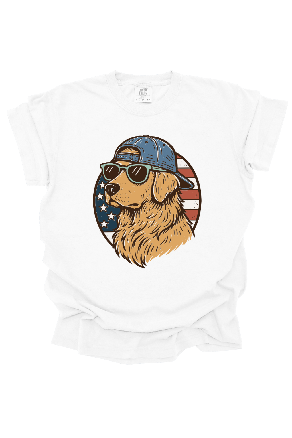 PATRIOTIC GOLDEN RETRIEVER