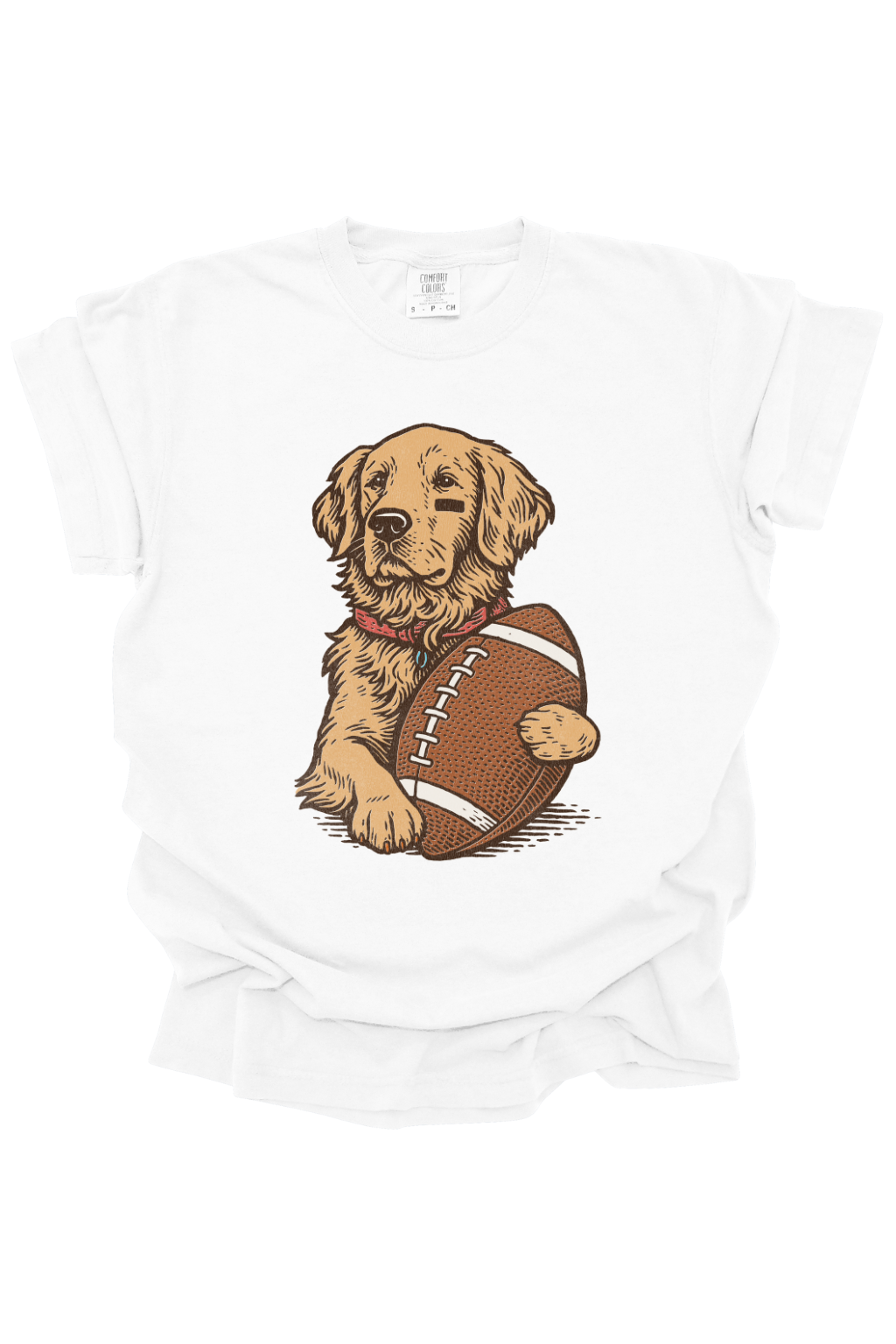 GOLDEN RETRIEVER WITH FOOTBLL