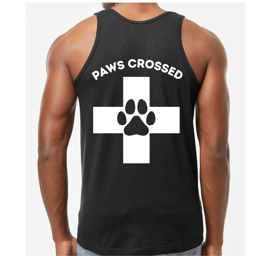 PAWS CROSSED MENS TANK
