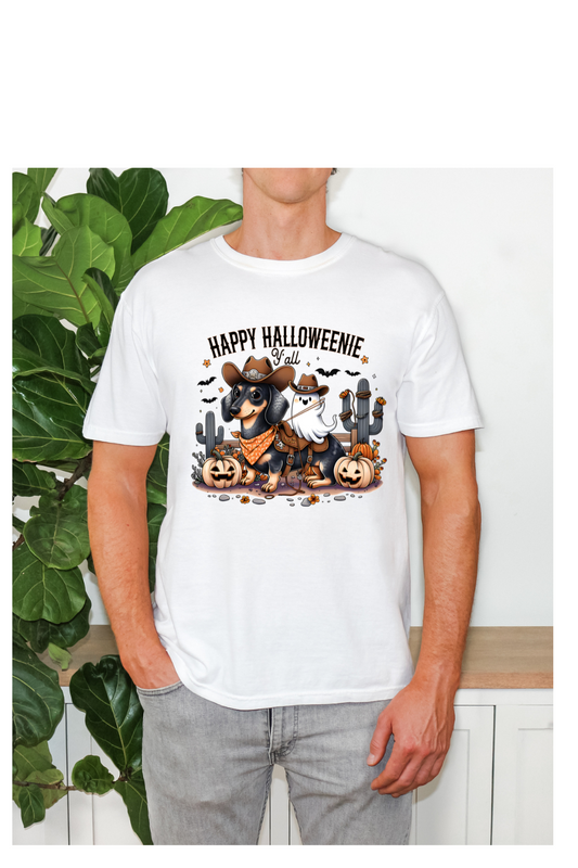 GHOST RIDING DACHSHUND HALLOWEEN