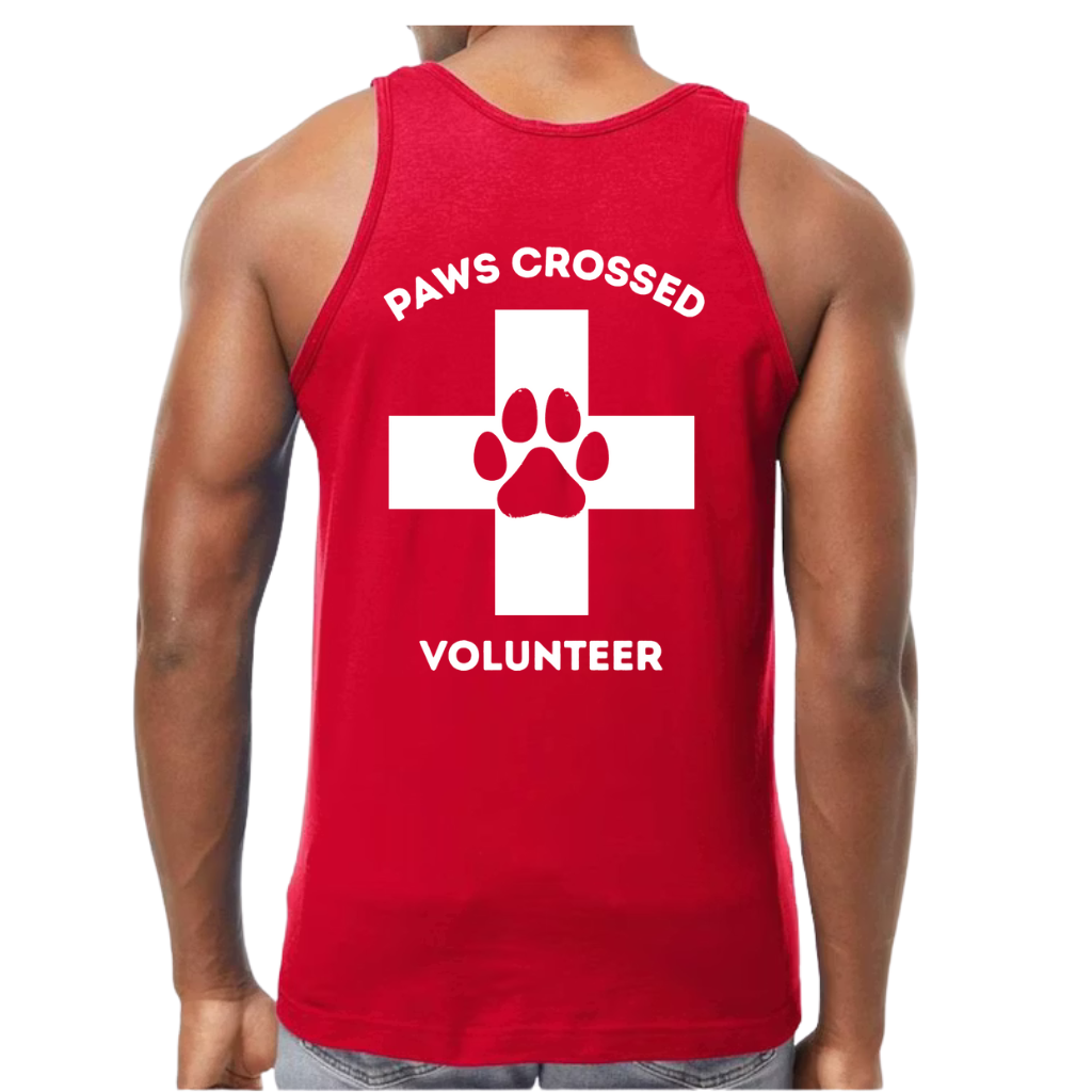 PAWS CROSSED VOLUNTEER MENS TANK