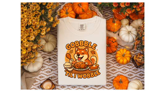 GOBBLE 'TIL I WOBBLE SHIBA INU