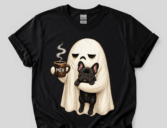 MEH GHOST AND FRENCH BULLDOG
