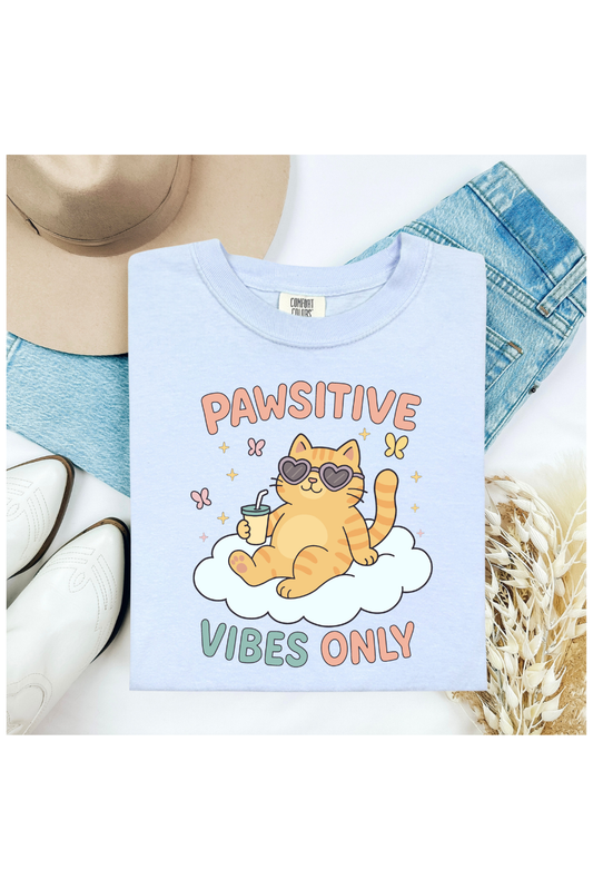 PAWSITIVE VIBES ONLY CAT