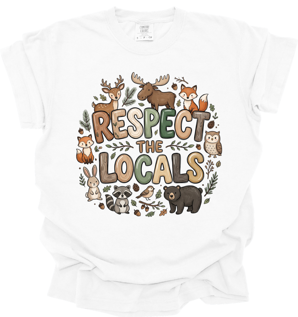 BE KIND TO THE LOCALS ( FOREST ANIMAL SHIRT)