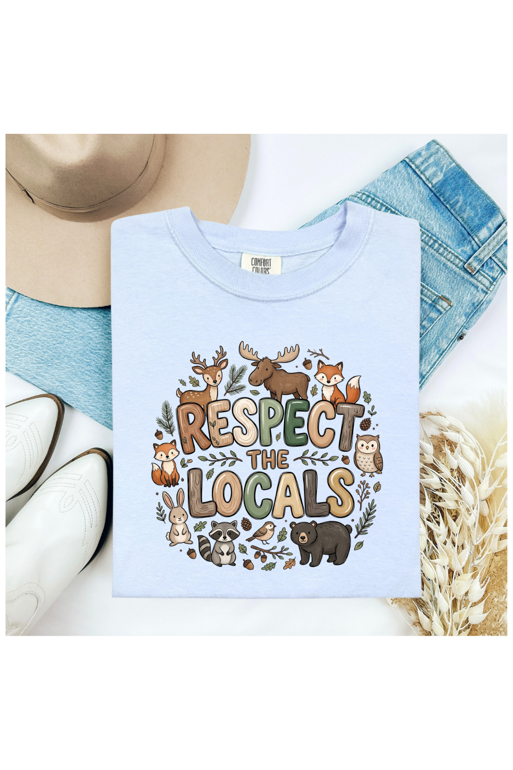 BE KIND TO THE LOCALS ( FOREST ANIMAL SHIRT)