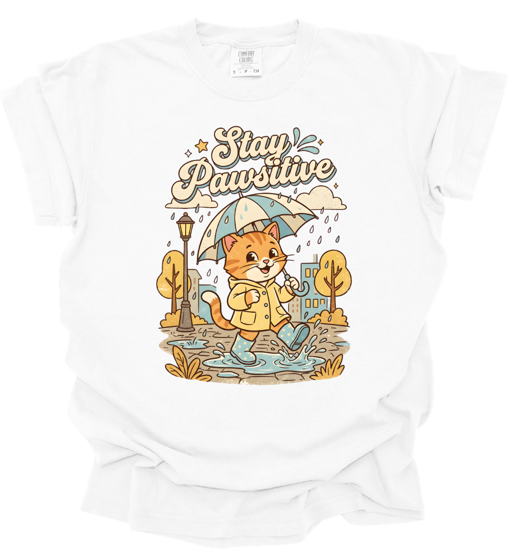 STAY PAWSITIVE CAT