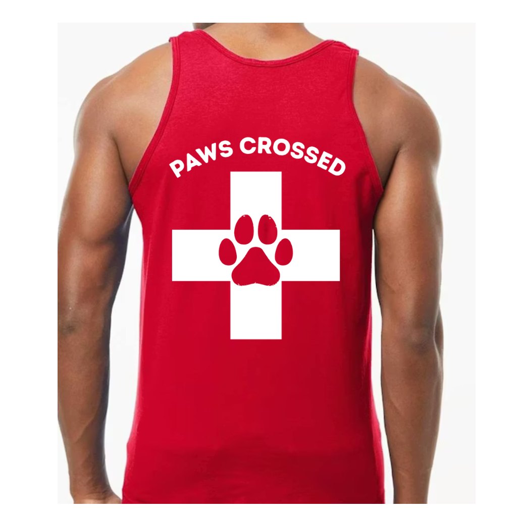 PAWS CROSSED MENS TANK