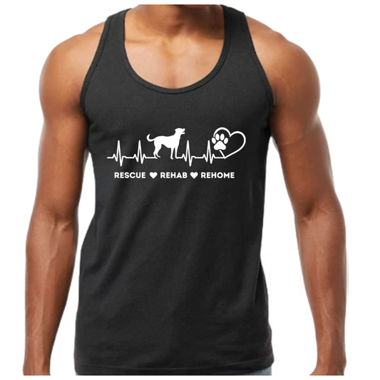 PAWS CROSSED MENS TANK